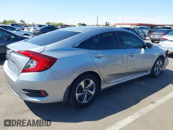 2021 Honda Civic Sedan LX with VIN 2HGFC2F69MH514408, listed as a IAAI auction lot 41845295 with 44,126 mi miles. Bid and sale history available at carsss.com. Image 4.
