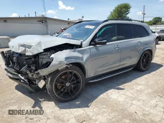 2024 Mercedes-Benz GLS 580 z VIN 4JGFF8FE6RB065121, wystawiony jako Copart lot #55186704 z przebiegiem 12 624 mil mil oraz Szkody całkowita. Historia ofert i sprzedaży dostępna na DreamBid. Obrazek 1.