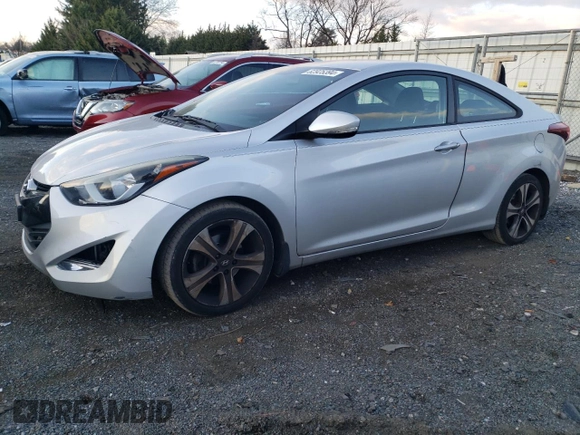 2014 Hyundai Elantra Coupe with VIN KMHDH6AH7EU028634, listed as a Copart auction lot 82925394 with 81,634 mi miles and Clean Title. Bid and sale history available at carsss.com. Image 1.