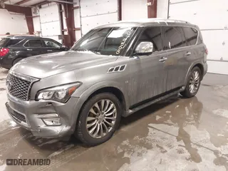 2016 Infiniti QX80 with VIN JN8AZ2ND2G9800648, listed as a IAAI auction lot 41479508 with 122329 miles. Bid and sale history available at carsss.com. Image 17.