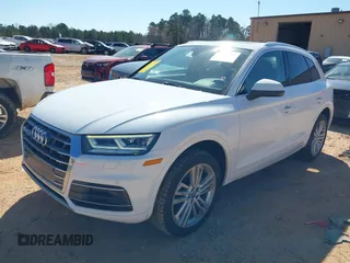 2018 Audi Q5 Premium Plus with VIN WA1BNAFYXJ2079819, listed as a IAAI auction lot 41667923 with 123,319 mi miles. Bid and sale history available at carsss.com. Image 2.
