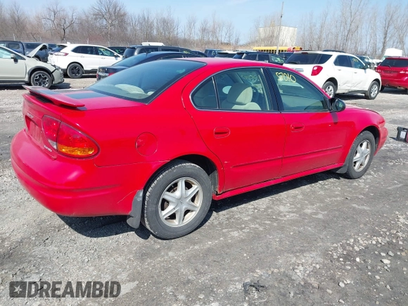 2003 Oldsmobile Alero GL1 with VIN 1G3NL52F33C280334, listed as a IAAI auction lot 42057010 with 99,726 mi miles and . Bid and sale history available at DreamBid. Image 4.