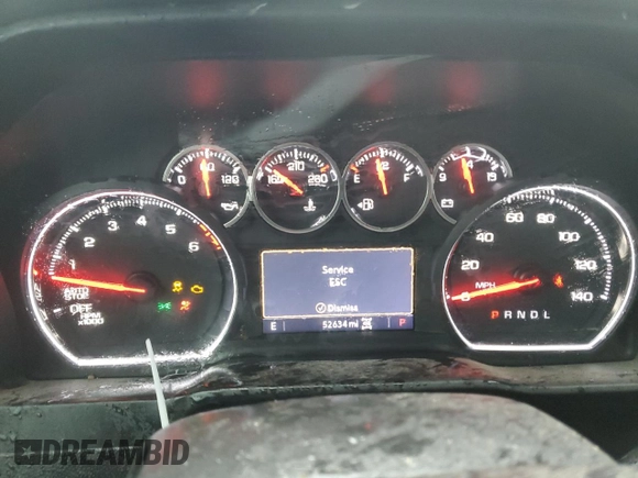 2021 Chevrolet Silverado 1500 LTZ with VIN 3GCUYGED3MG438768, listed as a Copart auction lot 41917335 with 52,634 mi miles and Salvage Title. Bid and sale history available at DreamBid. Image 9.