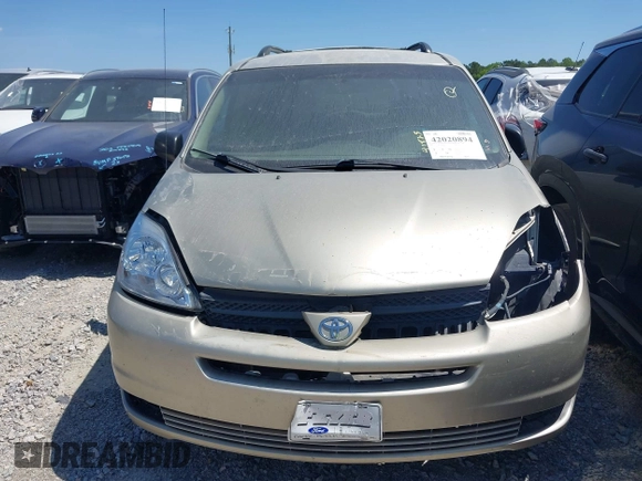 2005 Toyota Sienna CE with VIN 5TDZA23C15S227689, listed as a IAAI auction lot 42020894 with 307,314 mi miles and . Bid and sale history available at DreamBid. Image 14.