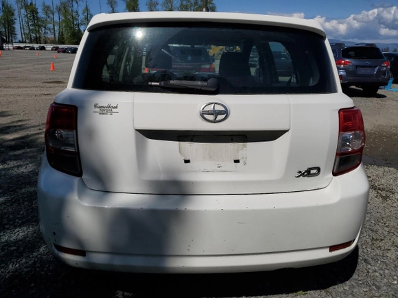 2008 Scion xD with VIN JTKKU10488J009761, listed as a Copart auction lot 53912925 with 122,239 mi miles and Salvage Title. Bid and sale history available at carsss.com. Image 6.
