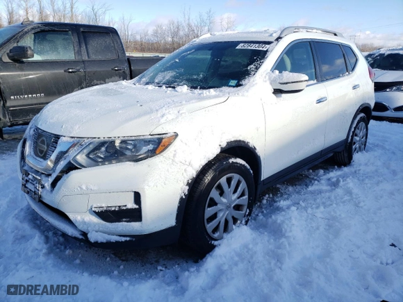 2017 Nissan Rogue S with VIN 5N1AT2MT9HC837458, listed as a Copart auction lot 82841304 with 142,393 mi miles and Non Repairable. Bid and sale history available at carsss.com. Image 1.