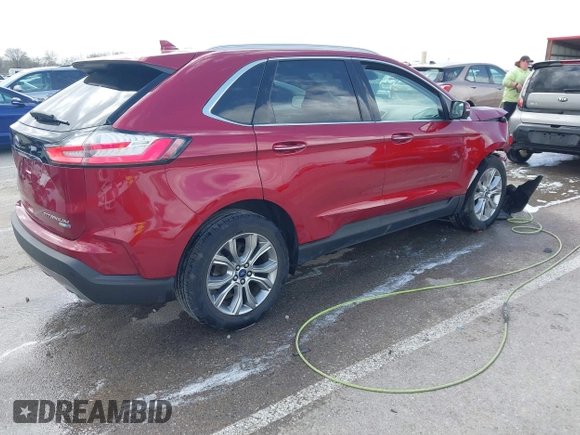 2019 Ford Edge Titanium with VIN 2FMPK4K95KBC76005, listed as a IAAI auction lot 41827772 with 39,476 mi miles. Bid and sale history available at carsss.com. Image 4.