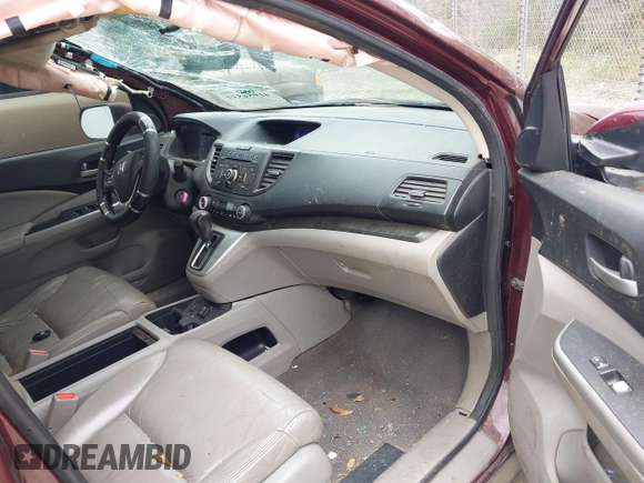 2013 Honda CR-V EX-L with VIN 5J6RM3H79DL049209, listed as a IAAI auction lot 41954539 with 298,085 mi miles and . Bid and sale history available at DreamBid. Image 5.
