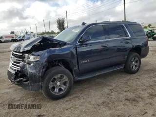 2018 Chevrolet Tahoe LS with VIN 1GNSCAKC8JR393733, listed as a Copart auction lot 79700284 with 96,821 mi miles and Non repairable. Bid and sale history available at DreamBid. Image 1.