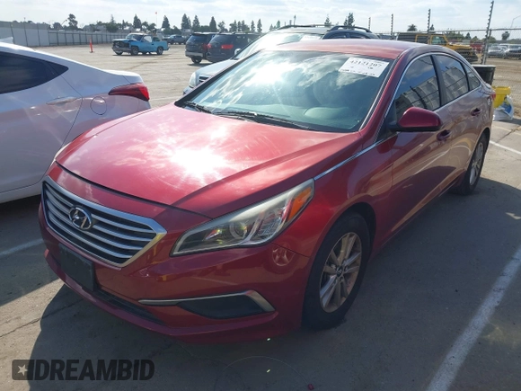 2016 Hyundai Sonata SE with VIN 5NPE24AF1GH275089, listed as a IAAI auction lot 42121207 with 139,953 mi miles and . Bid and sale history available at carsss.com. Image 2.