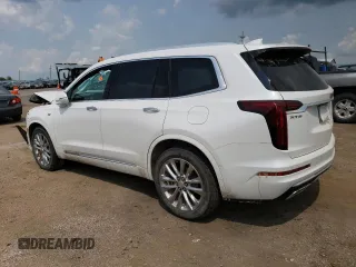 2021 Cadillac XT6 Premium Luxury with VIN 1GYKPCRS5MZ167010, listed as a Copart auction lot 63780174 with 0 mi miles and Salvage Title. Bid and sale history available at carsss.com. Image 2.