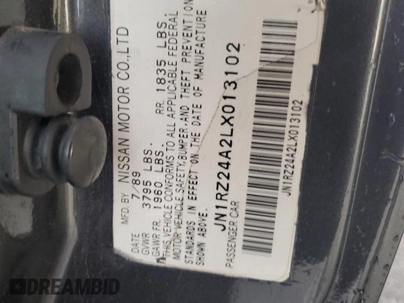1990 Nissan 300ZX z VIN JN1RZ24A2LX013102, wystawiony jako Copart lot #73137144 z przebiegiem 147 952 mil mil oraz Szkody całkowita. Historia ofert i sprzedaży dostępna na DreamBid. Obrazek 14.