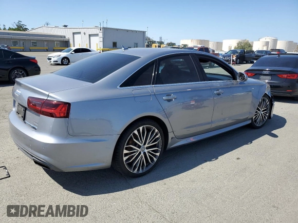 2016 Audi A6 Premium Plus with VIN WAUGFAFC9GN115615, listed as a Copart auction lot 55492445 with 121,509 mi miles and Salvage title. Bid and sale history available at DreamBid. Image 3.