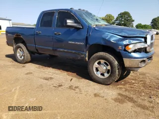 2005 Dodge 2500 SLT z VIN 3D7KS28C05G746616, wystawiony jako Copart lot #52457745 z przebiegiem 217 792 mil mil oraz Szkoda całkowita • Salvage title. Historia ofert i sprzedaży dostępna na DreamBid. Obrazek 4.