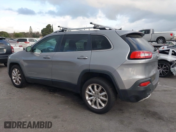 2017 Jeep Cherokee Limited with VIN 1C4PJLDB4HW526035, listed as a IAAI auction lot 41549295 with 74,548 mi miles. Bid and sale history available at carsss.com. Image 14.