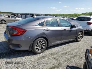 2018 Honda Civic EX with VIN 19XFC2F76JE027598, listed as a Copart auction lot 52301385 with 128,854 mi miles and Salvage Title. Bid and sale history available at DreamBid. Image 3.