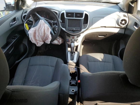2017 Chevrolet Sonic LT with VIN 1G1JD5SH6H4130810, listed as a Copart auction lot 46839195 with 0 mi miles and Salvage Title. Bid and sale history available at carsss.com. Image 8.