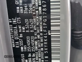 2023 Kia Sorento SX z VIN 5XYRK4LF1PG178674, wystawiony jako Copart lot #45559735 z przebiegiem 32 742 mil mil oraz Szkoda całkowita • Salvage title. Historia ofert i sprzedaży dostępna na DreamBid. Obrazek 12.