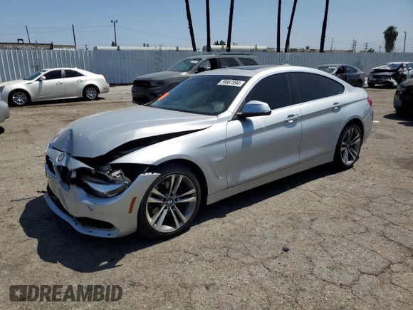 2019 BMW 4 Series 430i z VIN WBA4J1C55KBM12916, wystawiony jako Copart lot #59987894 z przebiegiem 39 835 mil mil oraz Szkoda całkowita • Salvage title. Historia ofert i sprzedaży dostępna na DreamBid. Obrazek 1.