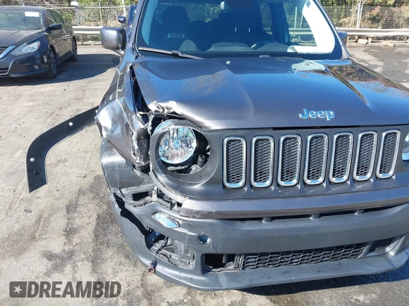 2017 Jeep Renegade Latitude with VIN ZACCJABB3HPF84074, listed as a IAAI auction lot 41867396 with 65,323 mi miles. Bid and sale history available at carsss.com. Image 17.