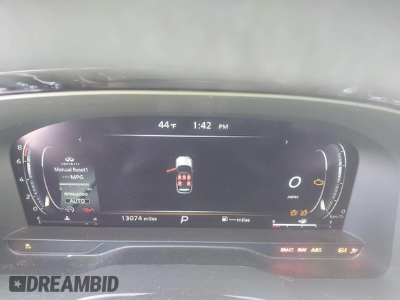 2023 Infiniti QX60 Luxe with VIN 5N1DL1FS8PC371340, listed as a IAAI auction lot 41579561 with 13,074 mi miles and . Bid and sale history available at DreamBid. Image 7.