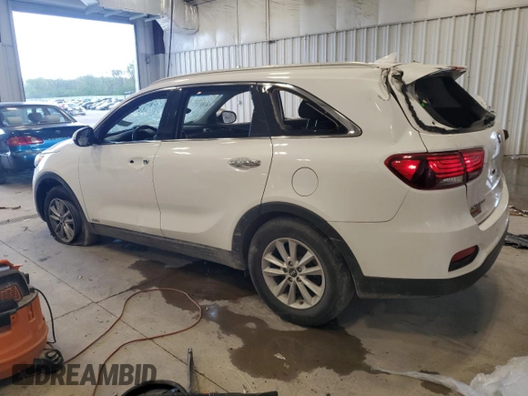 2019 Kia Sorento LX z VIN 5XYPGDA38KG437641, wystawiony jako Copart lot #57094315 z przebiegiem 48 936 mil mil oraz Szkoda całkowita • Salvage title. Historia ofert i sprzedaży dostępna na DreamBid. Obrazek 2.