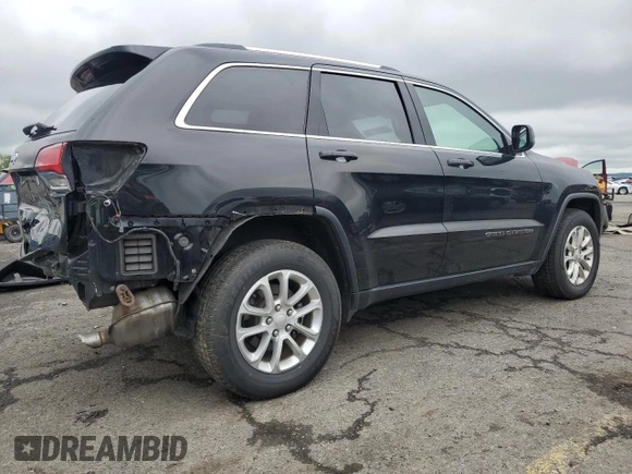 2021 Jeep Grand Cherokee Laredo X with VIN 1C4RJFAG3MC615486, listed as a Copart auction lot 58714955 with 36,830 mi miles and Salvage title. Bid and sale history available at DreamBid. Image 3.