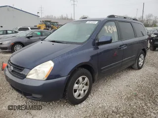 2006 Kia Sedona LX with VIN KNDMB233166078998, listed as a Copart auction lot 53814545 with 156,112 mi miles and Salvage Title. Bid and sale history available at carsss.com. Image 1.