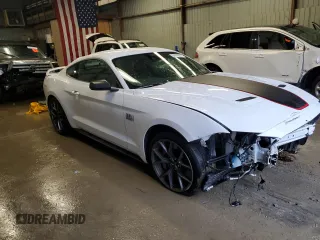 2021 Ford Mustang Mach 1 with VIN 1FA6P8R00M5551342, listed as a Copart auction lot 84078814 with 17,964 mi miles and Salvage Title. Bid and sale history available at carsss.com. Image 4.