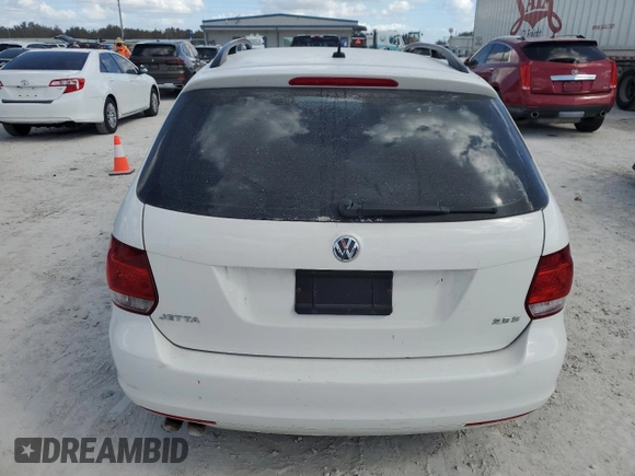 2014 Volkswagen Jetta SportWagen S with VIN 3VWPP7AJ3EM602242, listed as a Copart auction lot 75044534 with 61,559 mi miles and Non Repairable. Bid and sale history available at carsss.com. Image 6.