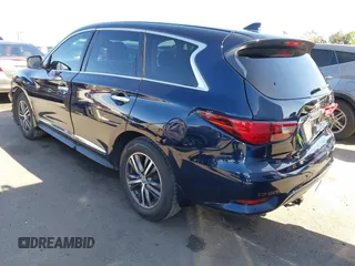 2019 Infiniti QX60 LUXE with VIN 5N1DL0MN9KC559199, listed as a IAAI auction lot 41931773 with 111,569 mi miles. Bid and sale history available at carsss.com. Image 3.