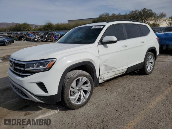 2022 Volkswagen Atlas SE z VIN 1V2KR2CA8NC534267, wystawiony jako Copart lot #52373235 z przebiegiem 50 349 mil mil oraz Szkoda całkowita • Salvage title. Historia ofert i sprzedaży dostępna na DreamBid. Obrazek 1.