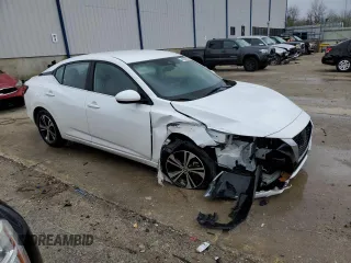 2022 Nissan Sentra SV with VIN 3N1AB8CV1NY262629, listed as a Copart auction lot 49256945 with 84,528 mi miles and Salvage Title. Bid and sale history available at carsss.com. Image 4.