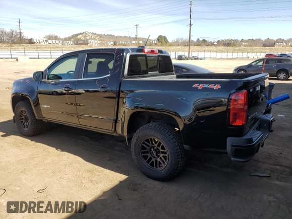 2020 Chevrolet Colorado 4WD LT with VIN 1GCGTCEN9L1251335, listed as a Copart auction lot 48539795 with 34,019 mi miles and Salvage Title. Bid and sale history available at carsss.com. Image 2.