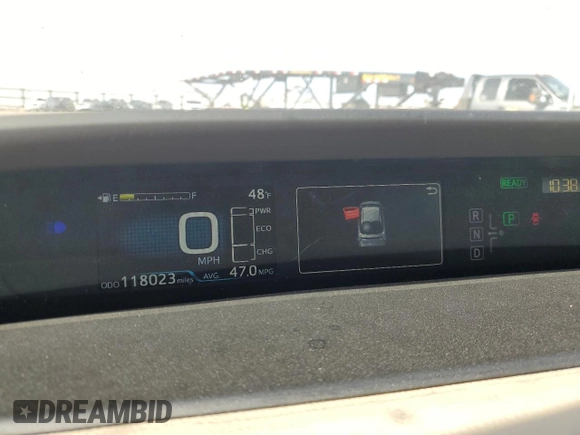 2016 Toyota Prius Four with VIN JTDKARFU7G3506681, listed as a Copart auction lot 48472705 with 118,023 mi miles and Clean Title. Bid and sale history available at DreamBid. Image 9.