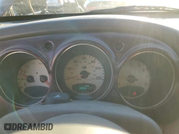 2003 Chrysler PT Cruiser Touring with VIN 3C4FY58B63T587236, listed as a Copart auction lot 77366574 with 109,617 mi miles and Salvage Title. Bid and sale history available at DreamBid. Image 9.