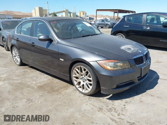 2007 BMW 3 Series 335i with VIN WBAVB73507VF53082, listed as a IAAI auction lot 42777159 with 121,008 mi miles and . Bid and sale history available at DreamBid. Image 1.