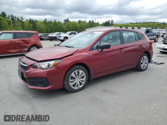 2021 Subaru Impreza z VIN 4S3GTAB65M3709458, wystawiony jako Copart lot #57579765 z przebiegiem 25 552 mil mil oraz Szkoda całkowita • Salvage title. Historia ofert i sprzedaży dostępna na DreamBid. Obrazek 1.