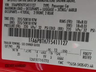 2015 Ford Mustang EcoBoost with VIN 1FA6P8TH7F5411127, listed as a IAAI auction lot 42041294 with 144,067 mi miles and . Bid and sale history available at carsss.com. Image 9.