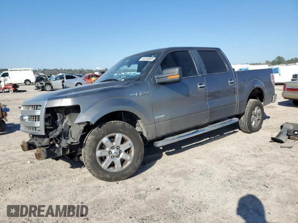 2014 Ford F-150 XL with VIN 1FTFW1CTXEKD30308, listed as a Copart auction lot 46358665 with 217,885 mi miles and Salvage Title. Bid and sale history available at DreamBid. Image 1.