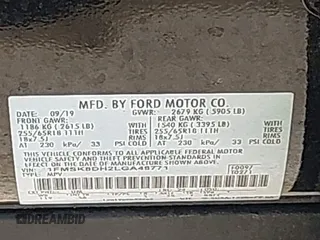 2020 Ford Explorer XLT with VIN 1FMSK8DH2LGA48771, listed as a IAAI auction lot 41663751 with 106,280 mi miles. Bid and sale history available at carsss.com. Image 9.
