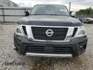2018 Nissan Armada Platinum with VIN JN8AY2NF8JX300128, listed as a Copart auction lot 72628494 with 145,379 mi miles and Salvage Title. Bid and sale history available at carsss.com. Image 5.