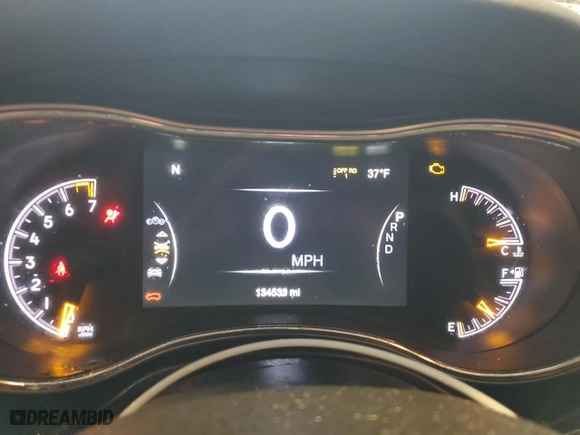 2019 Jeep Grand Cherokee Trailhawk with VIN 1C4RJFLG7KC553665, listed as a Copart auction lot 45095485 with 134,533 mi miles and Salvage Title. Bid and sale history available at carsss.com. Image 9.