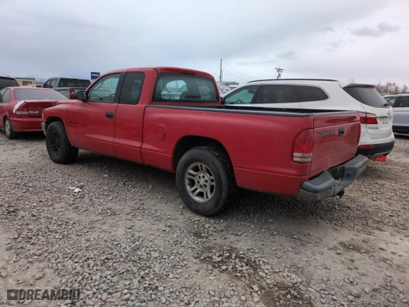 2001 Dodge Dakota with VIN 1B7GL22X41S256594, listed as a Copart auction lot 43012935 with 217,179 mi miles and Salvage Title. Bid and sale history available at carsss.com. Image 2.