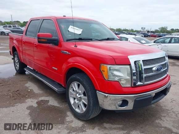 2012 Ford F-150 XL with VIN 1FTFW1CT7CKD81861, listed as a IAAI auction lot 41891847 with 116,262 mi miles. Bid and sale history available at carsss.com. Image 1.