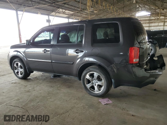 2012 Honda Pilot EX-L with VIN 5FNYF3H59CB032843, listed as a Copart auction lot 51201795 with 129,714 mi miles and Salvage Title. Bid and sale history available at DreamBid. Image 2.