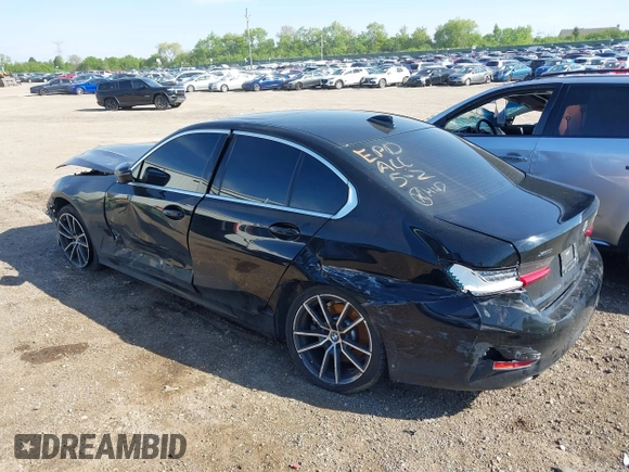 2020 BMW 3 Series 330i xDrive with VIN 3MW5R7J06L8B10285, listed as a IAAI auction lot 39403745 with 58,242 mi miles. Bid and sale history available at carsss.com. Image 3.