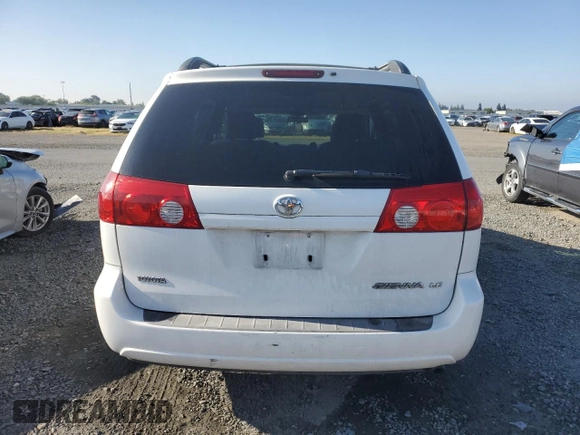 2006 Toyota Sienna CE with VIN 5TDZA23C86S465346, listed as a Copart auction lot 54627435 with 243,643 mi miles and Clean Title. Bid and sale history available at carsss.com. Image 6.