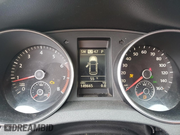 2010 Volkswagen Golf with VIN WVWBB7AJ1AW147865, listed as a Copart auction lot 46226715 with 149,665 mi miles and Salvage Title. Bid and sale history available at carsss.com. Image 9.