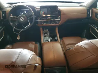 2022 Nissan Pathfinder Platinum with VIN 5N1DR3DK0NC215464, listed as a Copart auction lot 55398925 with 85,302 mi miles and Salvage title. Bid and sale history available at DreamBid. Image 8.